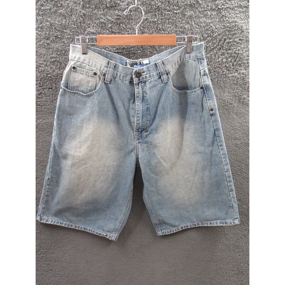 Freehold FH Baggy HipHop Jeans Shorts Jorts Men's Sz 36 w/ 13" inseam